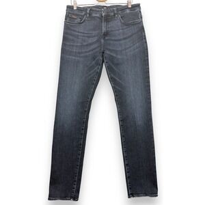 Hugo Boss Italian Candiani Extra Stretch Slim Jeans Soft Touch Black Wash 34x32